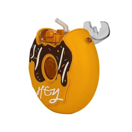 Imagem de Garrafa De Donut Colorida Rosquinha Com Canudo E Alça 380ml