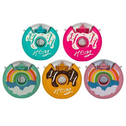 Imagem de Garrafa De Donut Colorida Rosquinha Com Canudo E Alça 380ml