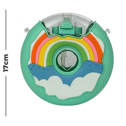 Imagem de Garrafa De Donut Colorida Rosquinha Com Canudo E Alça 380ml