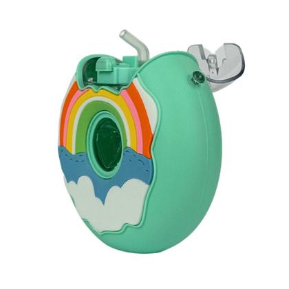 Imagem de Garrafa De Donut Colorida Rosquinha Com Canudo E Alça 380ml