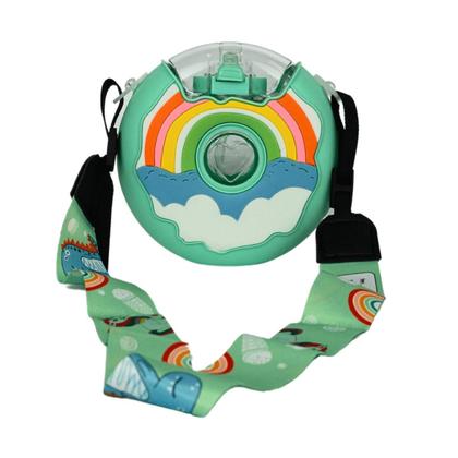 Imagem de Garrafa De Donut Colorida Rosquinha Com Canudo E Alça 380ml