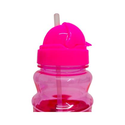 Imagem de Garrafa de Meninas Infantil Squeeze Canudo Silicone 340ml
