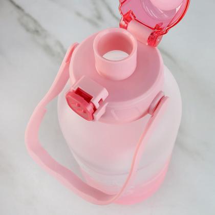 Imagem de Garrafa de plástico com alça 1,5l suporte para celular