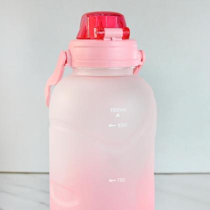 Imagem de Garrafa de plástico com alça 1,5l suporte para celular