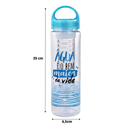 Imagem de Garrafa de plástico estampada com infusor 700 ml