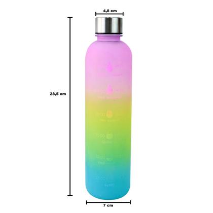 Imagem de Garrafa de plástico motivacional tie dye 980ml