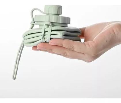Imagem de Garrafa de Silicone para Aventuras Urbanas: Dobrável, Retrátil e Portátil