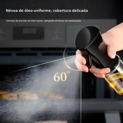 Imagem de Garrafa de Spray de Azeite para Cozinha - 200/300/500ml - Ideal para Fritadeira a Ar