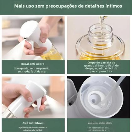 Imagem de Garrafa de Spray de Azeite para Fritadeira Air Fryer - 200/300/500ml