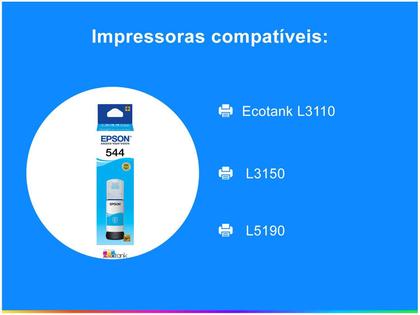 Imagem de Garrafa De Tinta Epson T544 Ciano 65ML  T544220