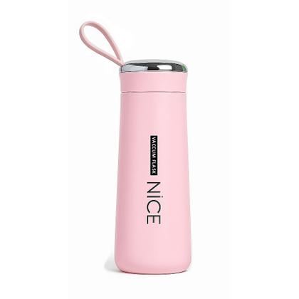 Imagem de Garrafa de Vidro 400ml Revestida com Alça Resistente e Tampa Garrafa Squeeze de Vidro