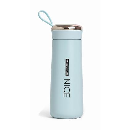 Imagem de Garrafa de Vidro 400ml Revestida com Alça Resistente e Tampa Garrafa Squeeze de Vidro