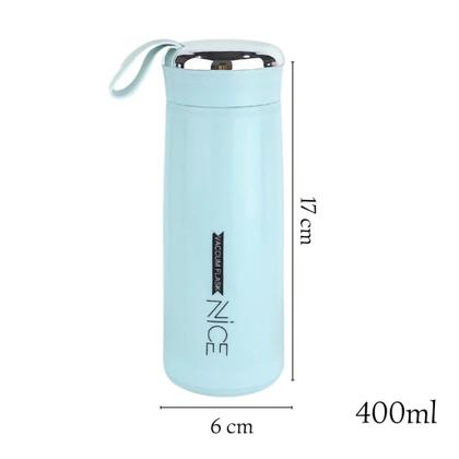 Imagem de Garrafa de Vidro 400ml Revestida com Alça Resistente e Tampa Garrafa Squeeze de Vidro