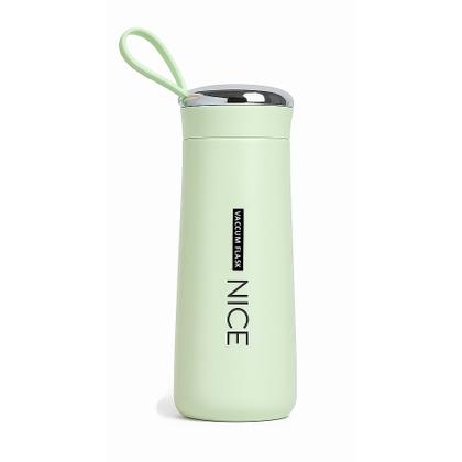 Imagem de Garrafa de Vidro 400ml Revestida com Alça Resistente e Tampa Garrafa Squeeze de Vidro