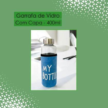Imagem de Garrafa De Vidro Com Capa My Botter Neopreme 400ml Chá Agua