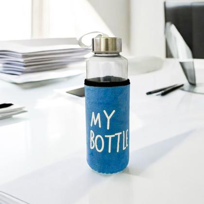 Imagem de Garrafa De Vidro Com Capa My Botter Neopreme 400ml Chá Agua