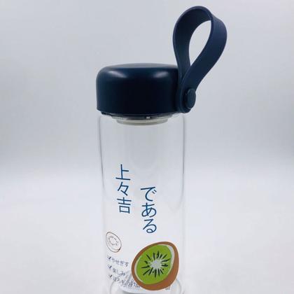 Imagem de Garrafa De Vidro Infantil de Fruta com Alça e Filtro 500ML