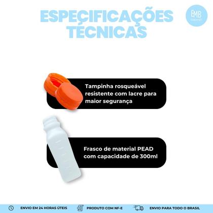 Imagem de Garrafa Descartavel De Plastico Com 300ml - 100 Unidades