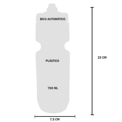 Imagem de Garrafa do flamengo 700 ml squeeze bico automático licenciado