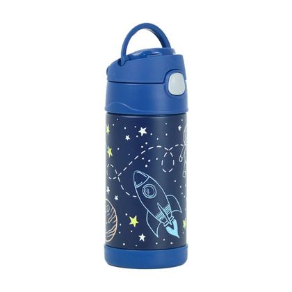 Imagem de Garrafa Garrafinha Térmica Infantil Thermos 355ml Astronauta