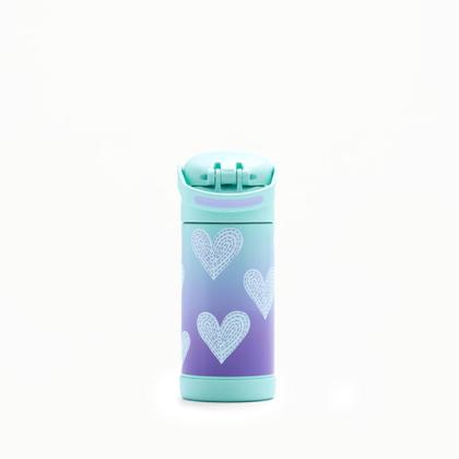 Imagem de Garrafa Garrafinha Térmica Infantil Thermos 355ml Corações