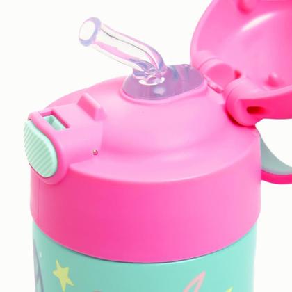 Imagem de Garrafa Garrafinha Térmica Kids Thermos 355Ml Jardim Flores