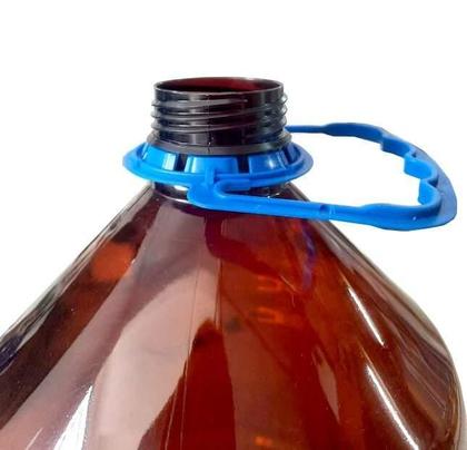 Imagem de Garrafa Growler Pet 5L Com Tampa Cega E Alça - Bocal 48Mm