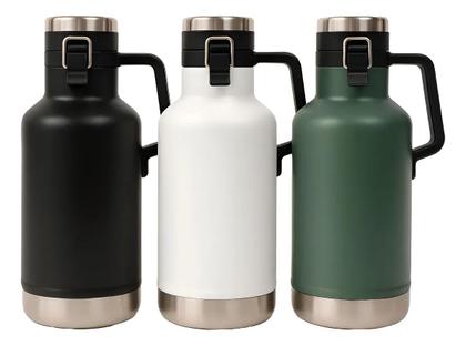 Imagem de Garrafa Growler Térmica 1,9 Litros Água Gelada Cerveja Academia