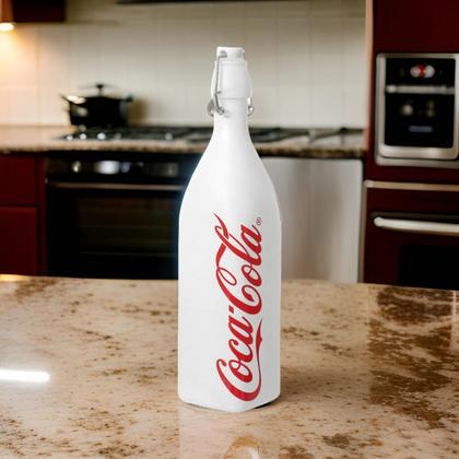 Imagem de Garrafa hermetica quadrada coca-cola branca 1l hauskraft