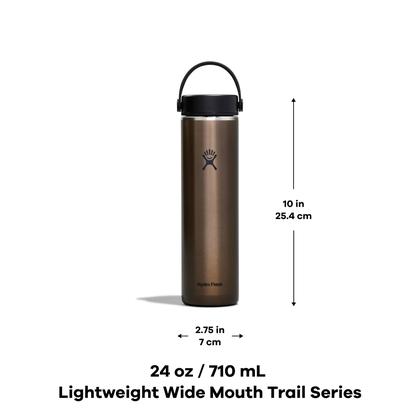 Imagem de Garrafa Hydro Flask Lightweight Wide Flex Cap 700 ml de obsidiana
