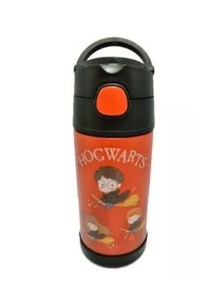 Imagem de Garrafa Infantil Click Canudo Hogwarts Harry Potter 300ml