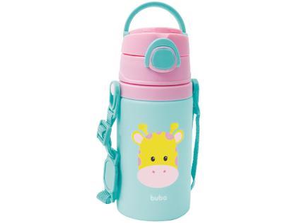Imagem de Garrafa Infantil De Alumínio Animal Fun Girafa Buba