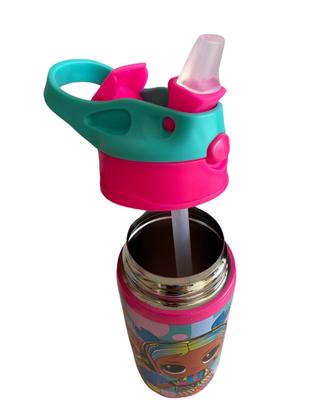 Imagem de Garrafa Infantil Inox Água Suco Escolar Pequena Lol 500ml