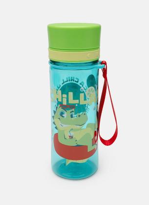 Imagem de Garrafa Infantil Puket Tritan Jacaré Relax Azul