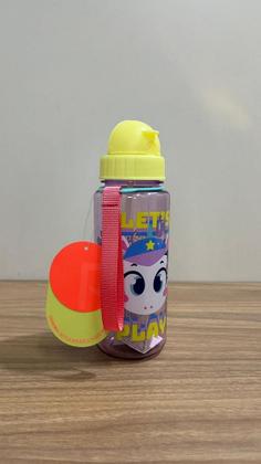 Imagem de Garrafa Infantil Puket Tritan Unicórnio Tenis Play Lavanda