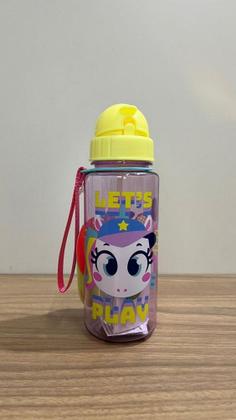 Imagem de Garrafa Infantil Puket Tritan Unicórnio Tenis Play Lavanda