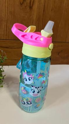 Imagem de Garrafa infantil tritan multibichos menina puket