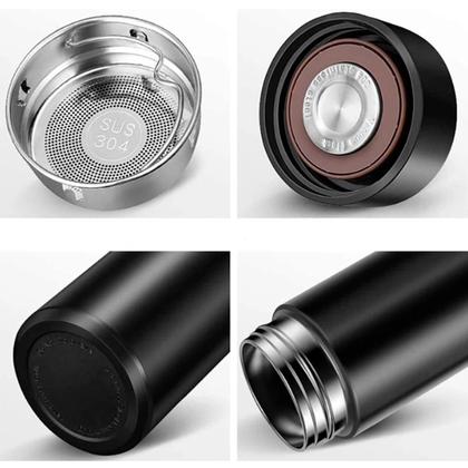 Imagem de Garrafa Inox Com Termômetro Display Inteligente 480Ml