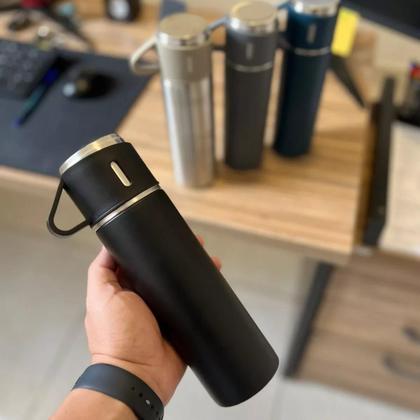 Imagem de Garrafa Isotérmca com Copo Inox Art House