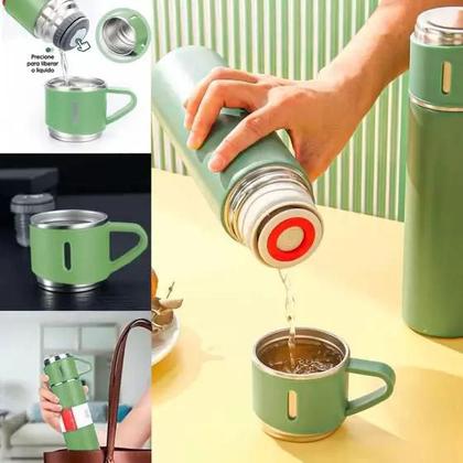 Imagem de Garrafa Isotérmca com Copo Inox Art House