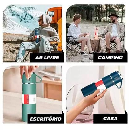 Imagem de Garrafa Isotérmca com Copo Inox Art House