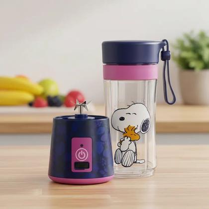 Imagem de Garrafa Mixer Liquidificador Portátil Snoopy Peanuts - 300ml