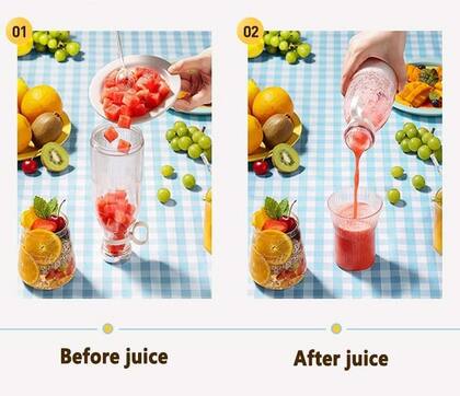Imagem de Garrafa Mixer Misturador Mini Liquidificador Potente Suco Vitamina Batida Smoothie Shake Cozinha Portatil Pratico Utensilio
