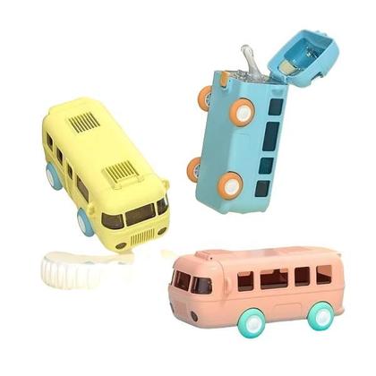 Imagem de Garrafa Onibus Urso de água esportiva de ônibus de verão com alça de ombro removível 500 ml