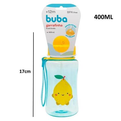 Imagem de Garrafa para Criança e Bebê com Canudo 400ML Limão