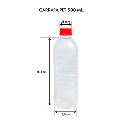 Imagem de Garrafa pet 500ml. com 100 un.
