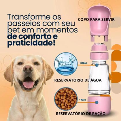 Imagem de GARRAFA PET MULTI-USO PARA PASSEIO 330ml MULTIFUNCIONAL 5 EM 1 
