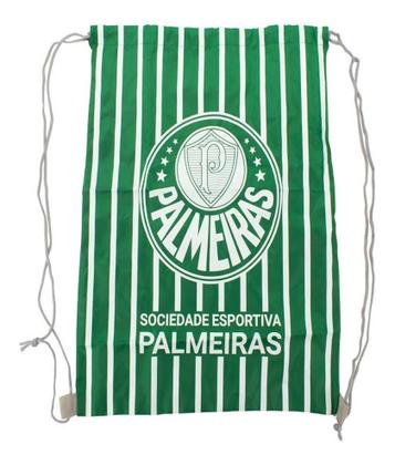 Imagem de Garrafa Plástico 450ml Com Mochila Tipo Saco Palmeiras