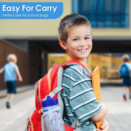 Imagem de Garrafa SANDJEST Kids Isolada de Aço Inoxidável 355ml de Palha