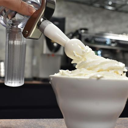 Imagem de Garrafa Sifão De Chantilly Pequena 250 ML Branca - FPRO